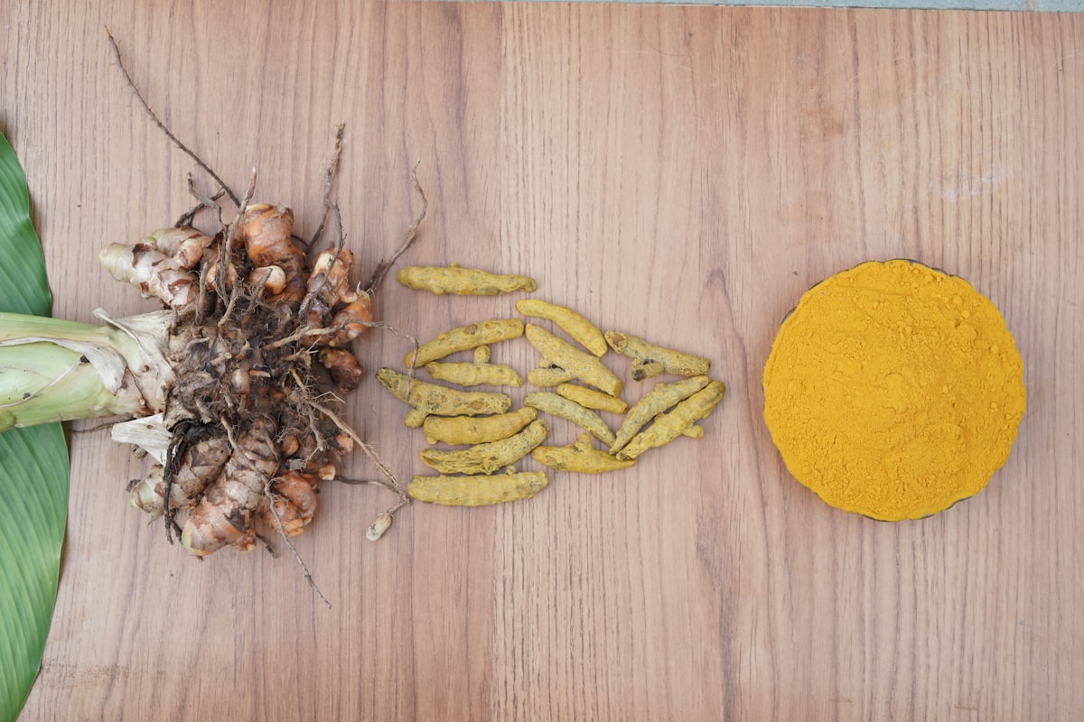 Turmeric powder and other anti-inflammatory spices